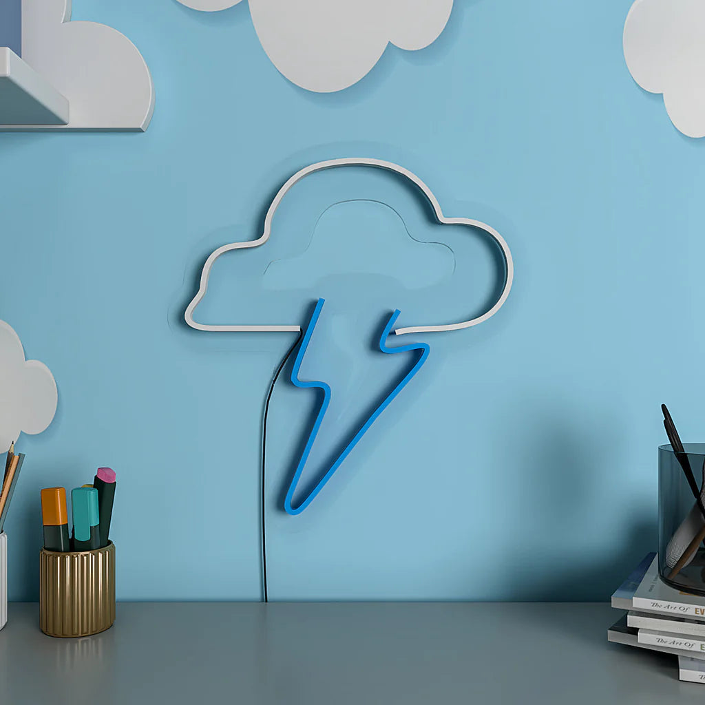 Lightning Cloud Design Neon LED Light