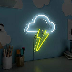 Lightning Cloud Design Neon LED Light