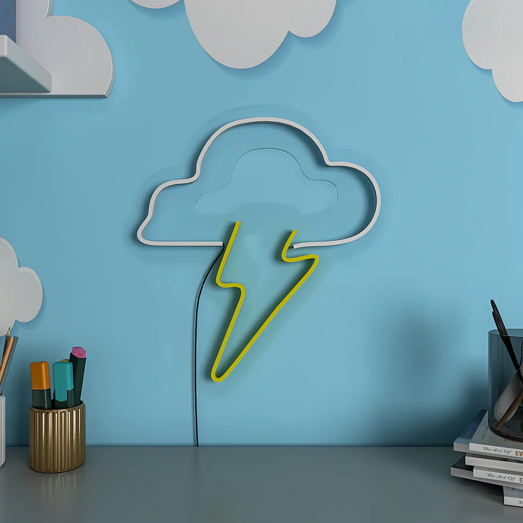 Lightning Cloud Design Neon LED Light