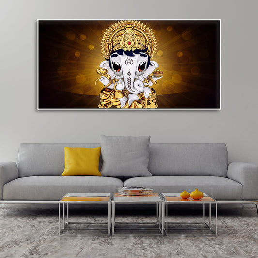 Little Lord Ganesha Premium Wall Painting