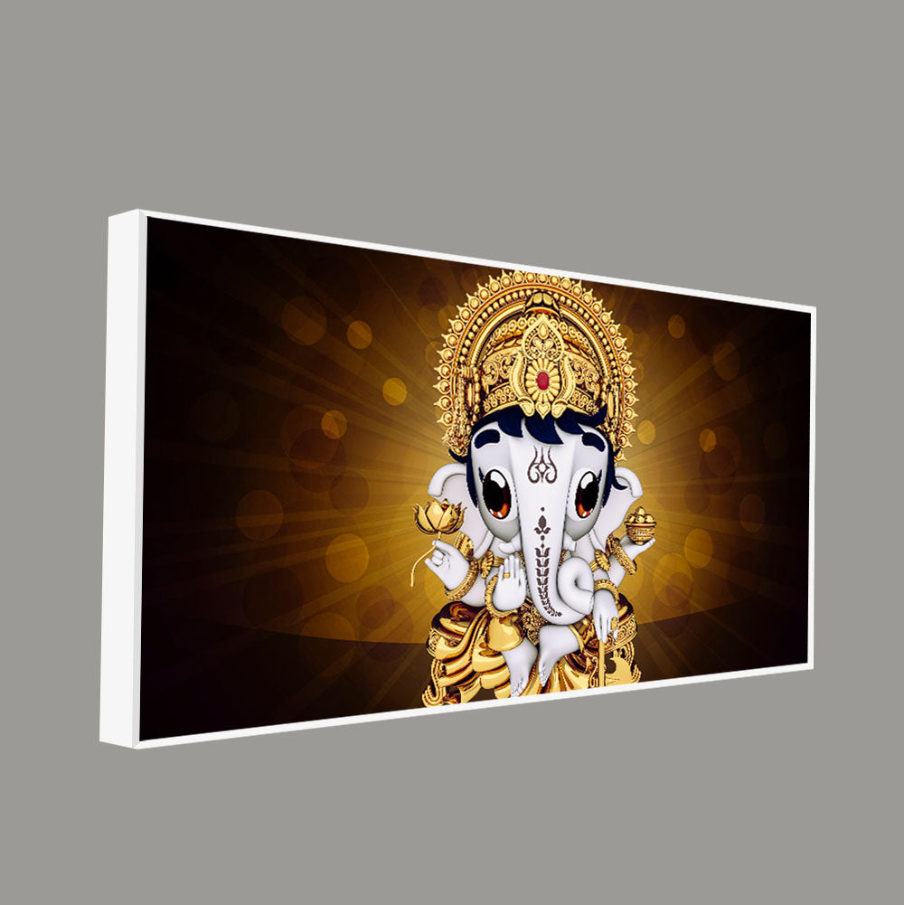 Little Lord Ganesha Premium Wall Painting