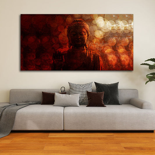 Lord Buddha Sculpture Premium Wall Painting