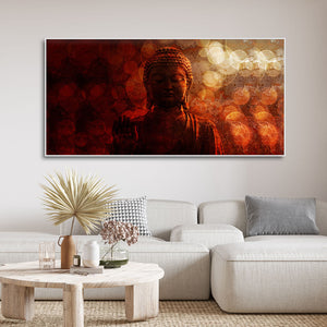 Lord Buddha Sculpture Premium Wall Painting