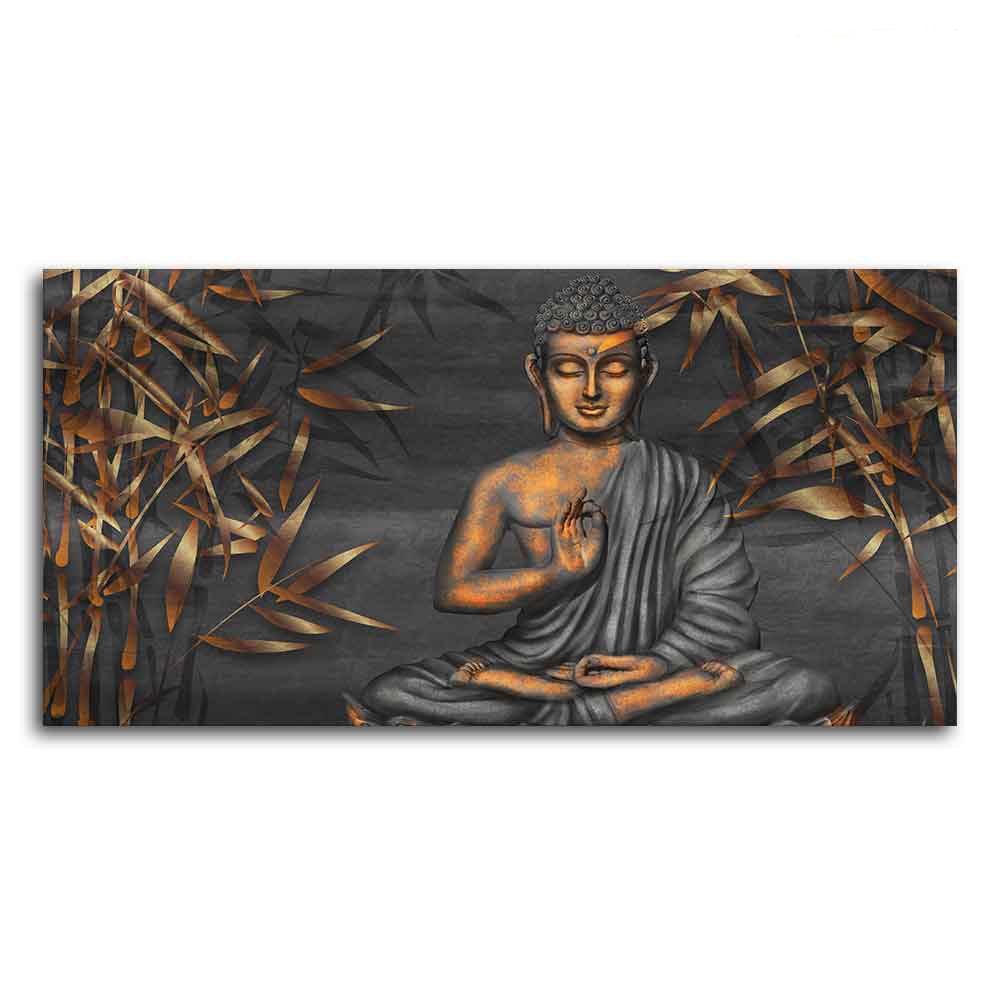 Lord Buddha Sitting Canvas Wall Painting