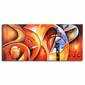 Lord Ganesha Abstract Art Beautiful Wall Painting