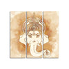 Lord Ganesha Face Wall Painting of Three Panels