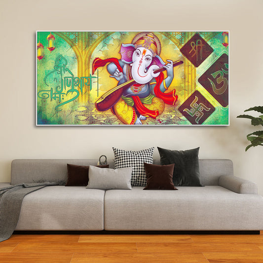 Lord Ganesha Premium Canvas Wall Painting