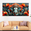 Lord Ganesha the Hindu God of Wisdom Canvas Wall Painting