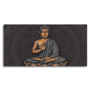 Lord Gautam Buddha Meditating Wall Painting