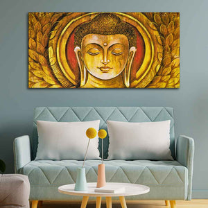 Lord Gautam Buddha Meditation Wall Painting