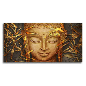 Lord Gautam Buddha with Serene Smile Wall Painting