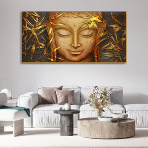 Lord Gautam Buddha with Serene Smile Wall Painting