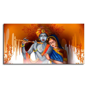 Lord Radha Krishna Beautiful Canvas Wall Painting