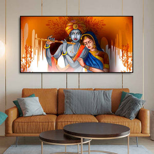 Lord Radha Krishna Beautiful Canvas Wall Painting