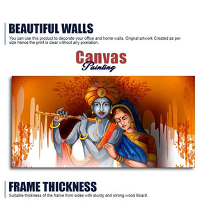 Lord Radha Krishna Beautiful Canvas Wall Painting