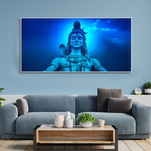 Lord Shiv Shankar Meditating Wall Painting