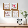 Love Quote Wall Frame Set of Four
