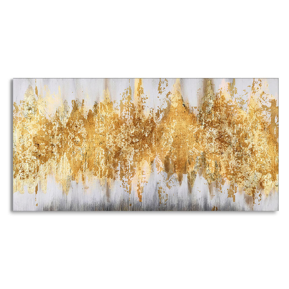 Luxurious Golden Pattern Premium Canvas Wall Painting