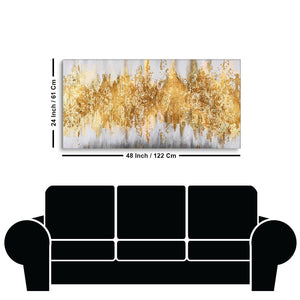 Luxurious Golden Pattern Premium Canvas Wall Painting