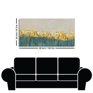 Luxurious Golden Texture Premium Wall Painting