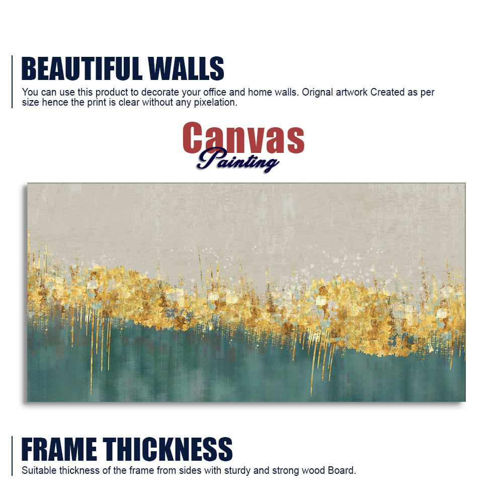 Luxurious Golden Texture Premium Wall Painting