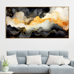 Luxury Abstract Fluid Art Canvas Wall Painting