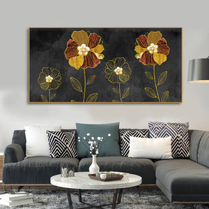 Luxury Style Flower Premium Wall Painting