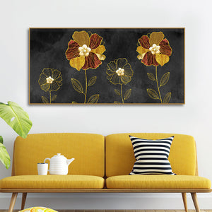 Luxury Style Flower Premium Wall Painting