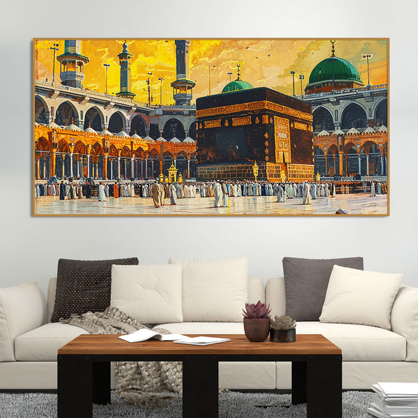 Makkah al-Mukarramah Kabba islamic Canvas Wall Painting