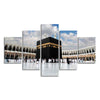 Masjid Al Haram Canvas Wall Painting of Five Pieces Set