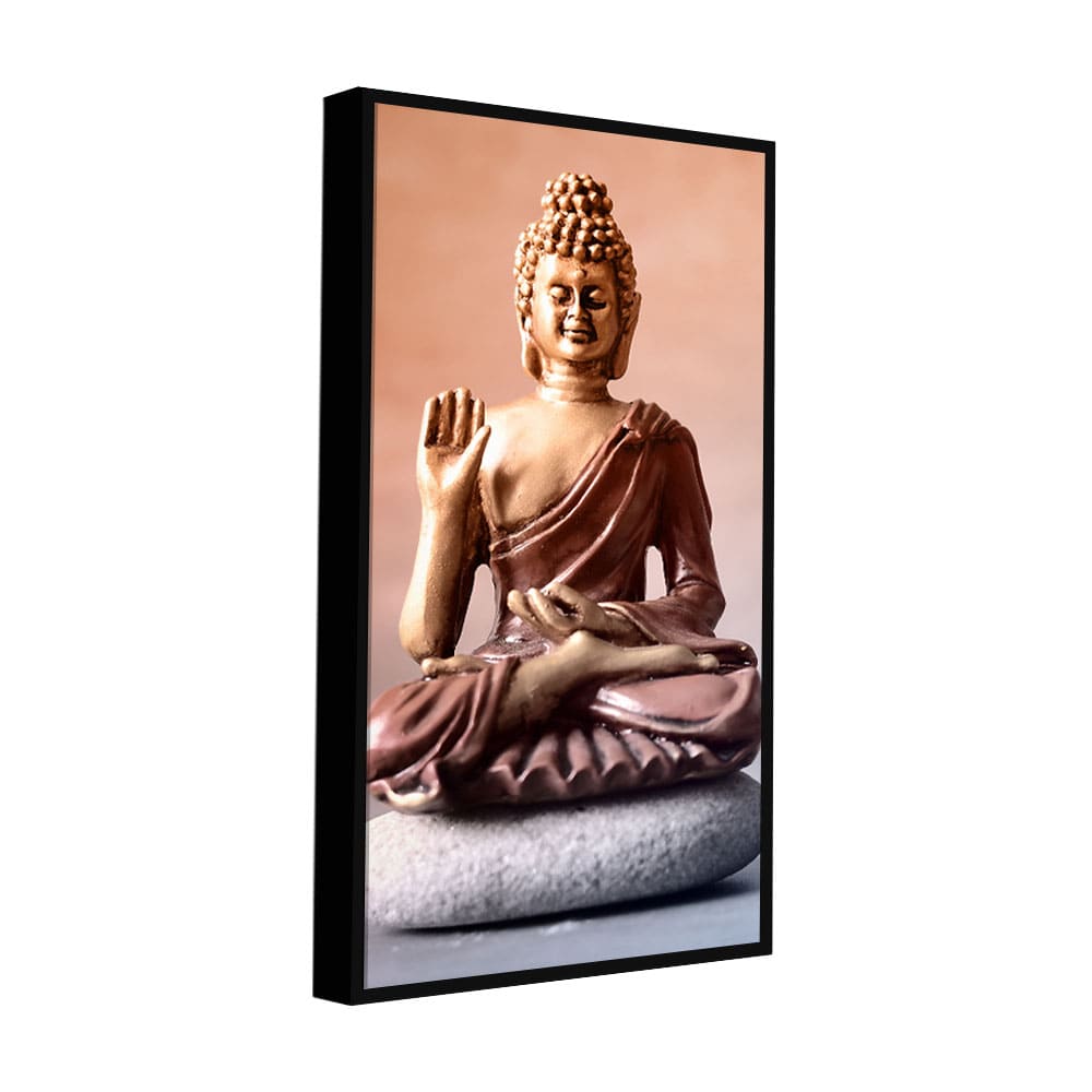 Meditating Gautam Buddha Canvas Wall Painting