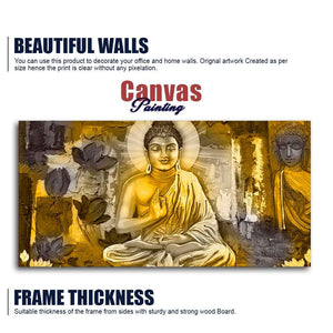 Meditating Lord Buddha Premium Wall Painting