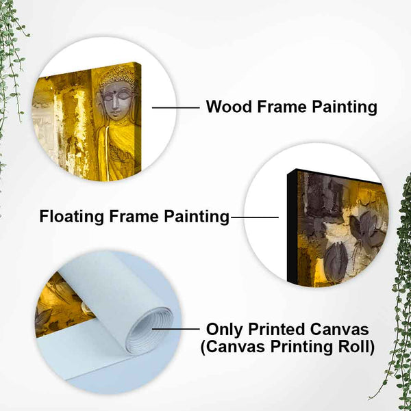 Meditating Lord Buddha Premium Wall Painting