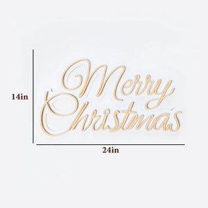 Merry Christmas Text Neon LED Light