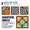 Mexican Tiles Pattern Wall Frame Set of Four