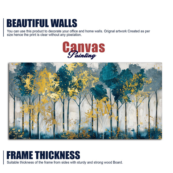 Modern Abstract Shaped Tree Art Canvas Wall Painting