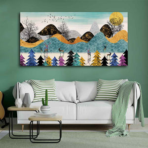 Modern Art Forest Premium wall Painting