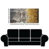 Modern Golden Abstract Textured Premium Canvas Wall Painting