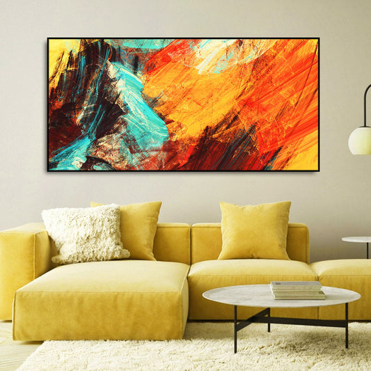 Modern Texture Colorful Abstract Canvas Wall Painting