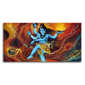 Natraja Lord of the Dance Canvas Wall Painting