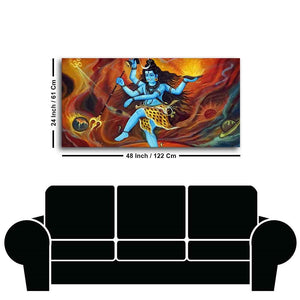 Natraja Lord of the Dance Canvas Wall Painting