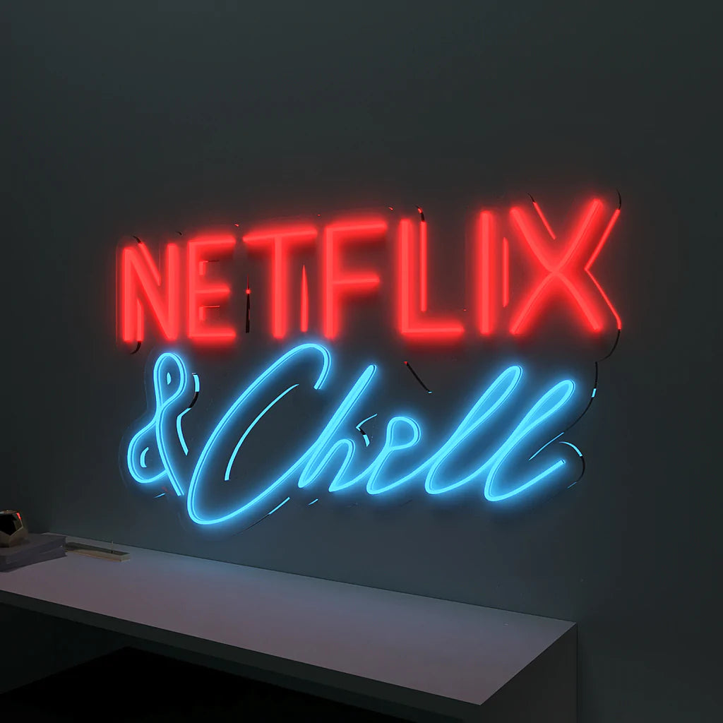 Netflix & Chill Text Neon LED Light