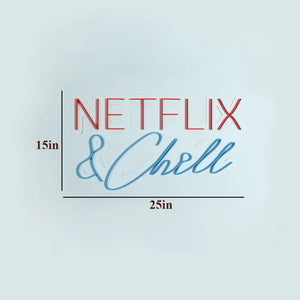 Netflix & Chill Text Neon LED Light