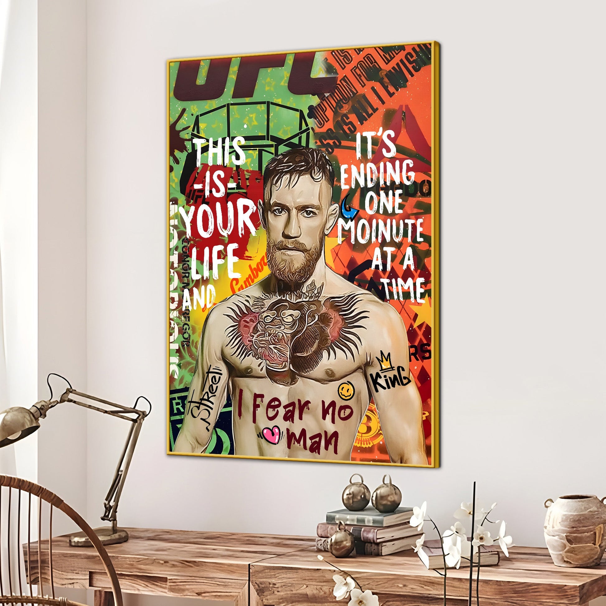 Notorious Of The Ring Conor Mcgregor Cotton Canvas Wall Painting