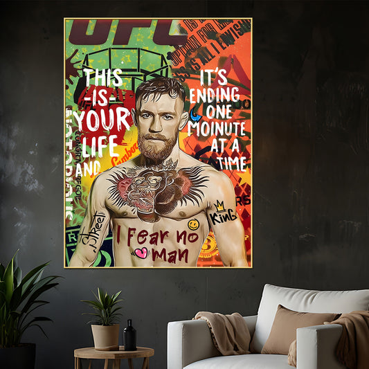 Notorious Of The Ring Conor Mcgregor Cotton Canvas Wall Painting