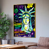 NYC Dreamscape Graffiti Goddess Cotton Canvas Wall Painting