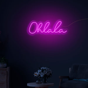 Oh la la Text Neon Sign LED Light