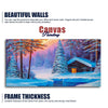 Old Hut in the Winter Forest Canvas Wall Painting