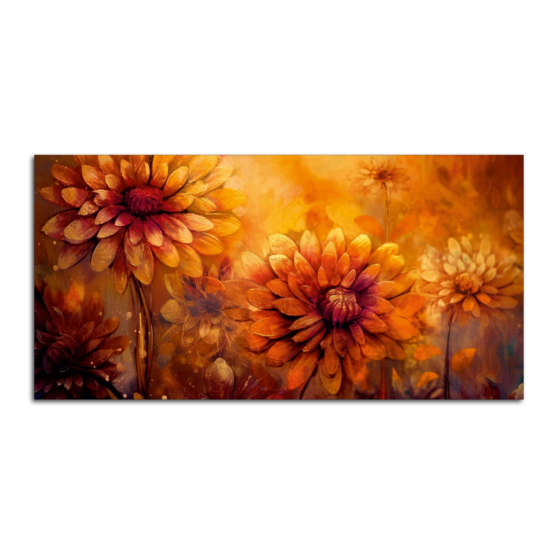 Ornate Flower Art Premium Canvas Wall Painting