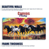 Panoramic Running Seven Horses Abstract Wall Painting